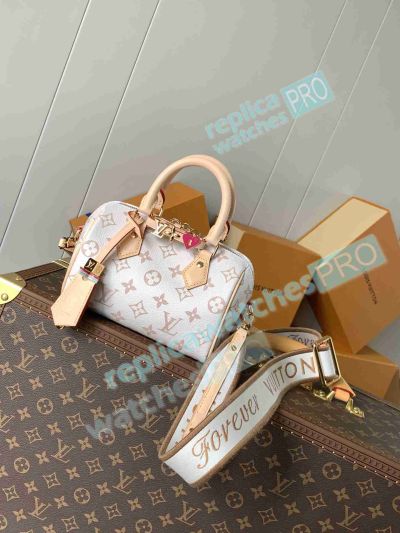  2024 Best Replica L---V Speedy 18 Beige Color Women Bag M24474